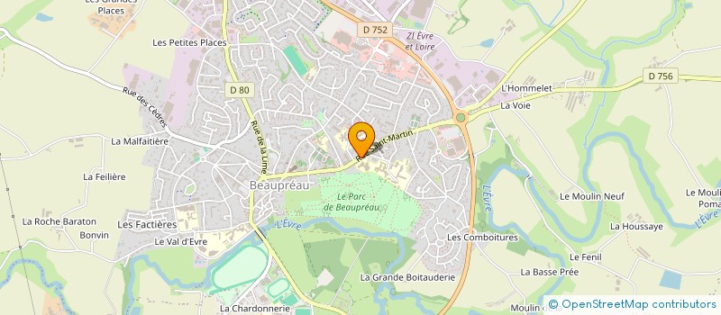 localisation de l'entreprise SCI DU CHAMP DE L ABBAYE  BEAUPREAU-EN-MAUGES