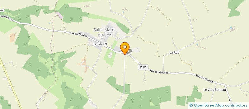 localisation de l'entreprise SCI DU CHAMP DE LA CROIX à COUETRON-AU-PERCHE
