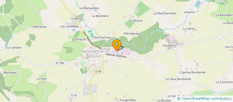 localisation de l'entreprise SCI DU CHAMP DE LA LANDE à NOYAL-SOUS-BAZOUGES