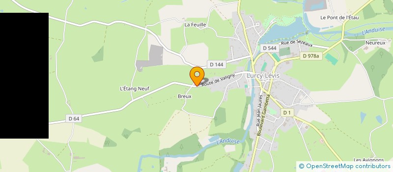 localisation de l'entreprise SCI DU CHAMP DE LA PREE à LURCY-LEVIS