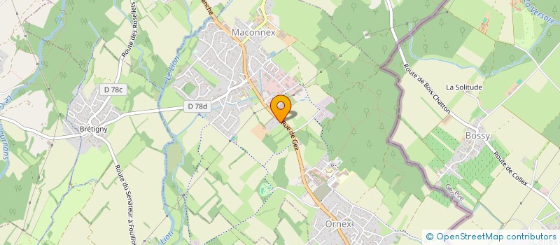 localisation de l'entreprise SCI DU CHAMP DE LA ROCHE  ORNEX