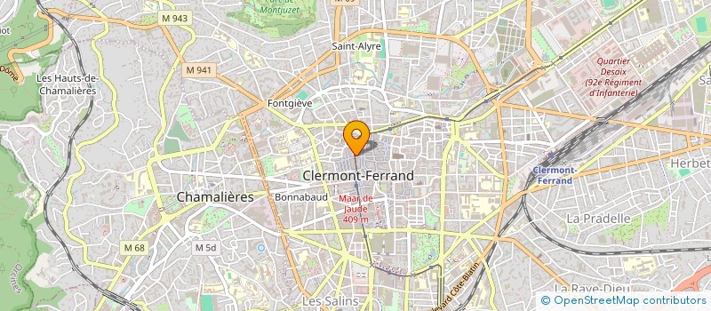 localisation de l'entreprise SCI DU CHAMP DE MARS  CLERMONT-FERRAND