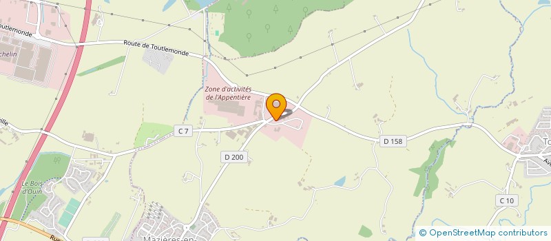 localisation de l'entreprise SCI DU CHAMP DE PIVOINES  MAZIERES-EN-MAUGES