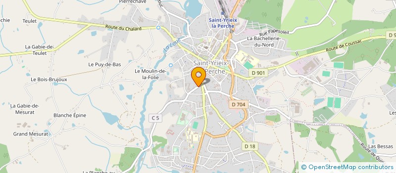localisation de l'entreprise SCI DU CHAMP DE TIR à SAINT-YRIEIX-LA-PERCHE