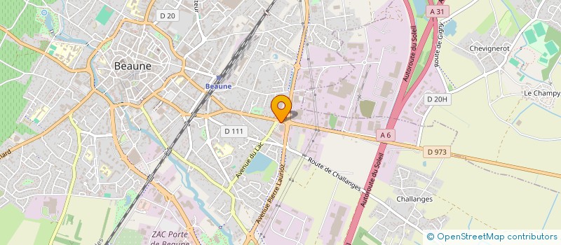 localisation de l'entreprise SCI DU CHAMP DES CANNES à BEAUNE