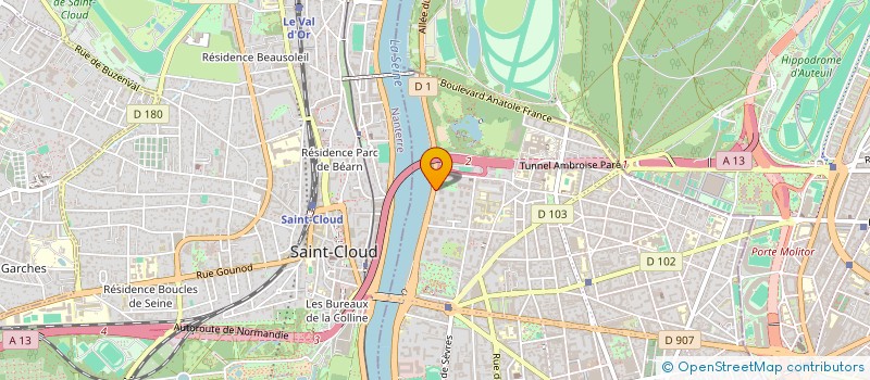 localisation de l'entreprise SCI DU CHAMP DES VIGNES à BOULOGNE-BILLANCOURT