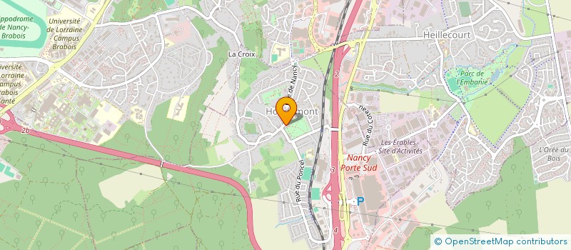 localisation de l'entreprise SCI DU CHAMP DOLIN  NANCY