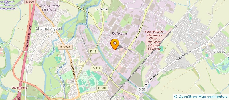 localisation de l'entreprise SCI DU CHAMP DU BOURG à CHALON-SUR-SAONE