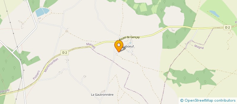 localisation de l'entreprise SCI DU CHAMP DU BOUT DU PONT  MARNAY