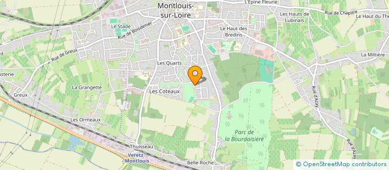 localisation de l'entreprise SCI DU CHAMP DU BREUIL à MONTLOUIS-SUR-LOIRE