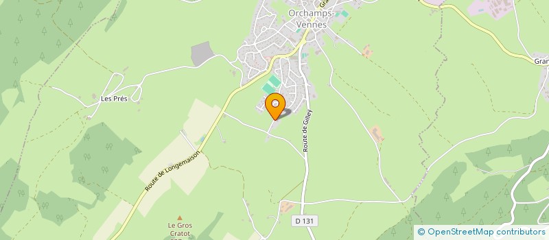 localisation de l'entreprise SCI DU CHAMP DU CLOS  ORCHAMPS-VENNES