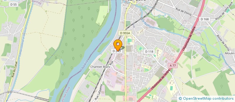localisation de l'entreprise SCI DU CHAMP DU CLOU à COSNE-COURS-SUR-LOIRE