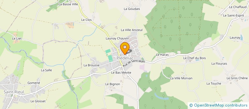 localisation de l'entreprise SCI DU CHAMP DU MOULIN  PLEDELIAC