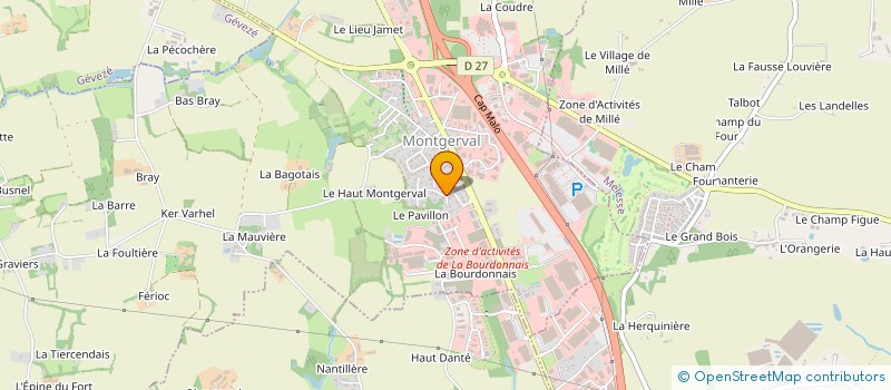 localisation de l'entreprise SCI DU CHAMP DU MOULIN  LA MEZIERE