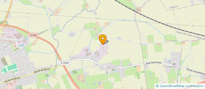 localisation de l'entreprise SCI DU CHAMP DU MOULIN  BORRE