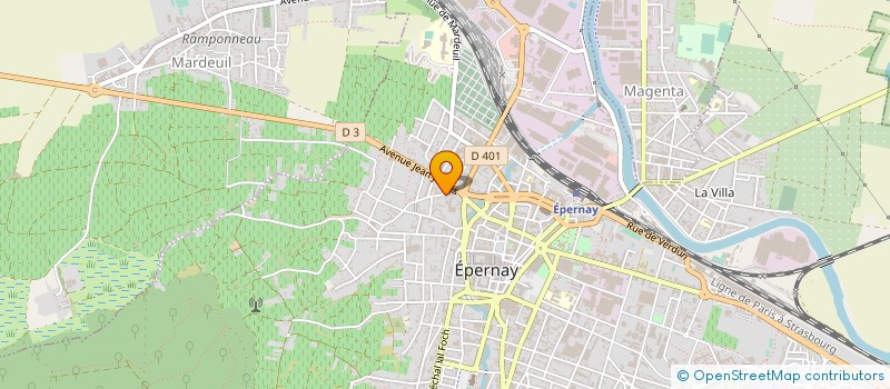 localisation de l'entreprise SCI DU CHAMP DU RETON à EPERNAY