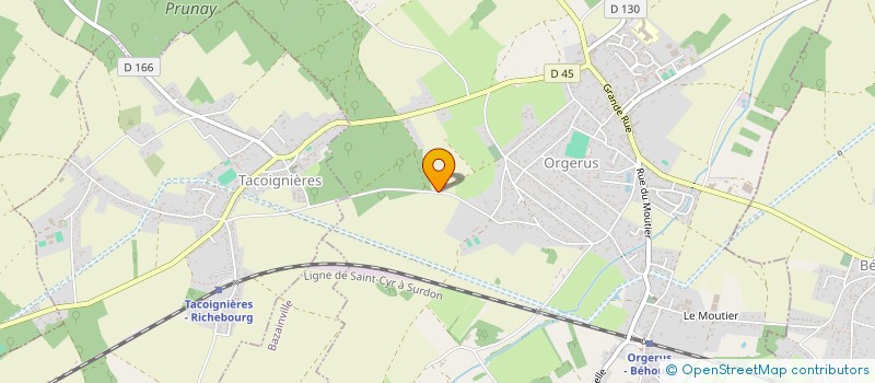 localisation de l'entreprise SCI DU CHAMP DU TEIL  ORGERUS