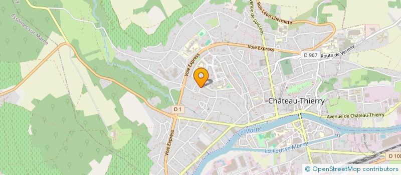 localisation de l'entreprise SCI DU CHAMP FLEURI  CHATEAU-THIERRY
