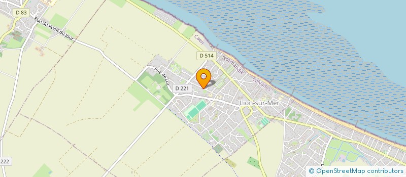 localisation de l'entreprise SCI DU CHAMP FLEURY  LION-SUR-MER