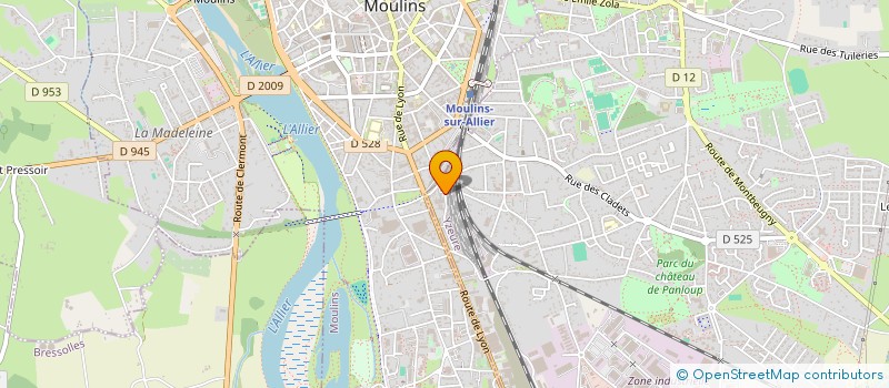 localisation de l'entreprise SCI DU CHAMP FROMAGER  YZEURE