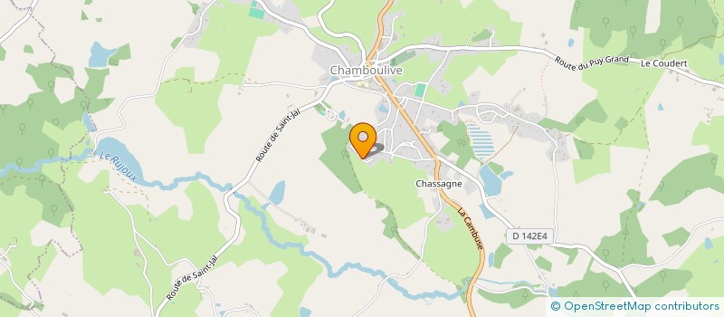 localisation de l'entreprise SCI DU CHAMP GENIES  CHAMBOULIVE