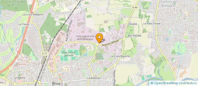 localisation de l'entreprise SCI DU CHAMP MARTIN  CHARTRES-DE-BRETAGNE