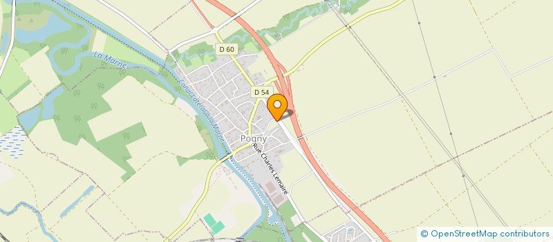 localisation de l'entreprise SCI DU CHAMP MELOT  POGNY