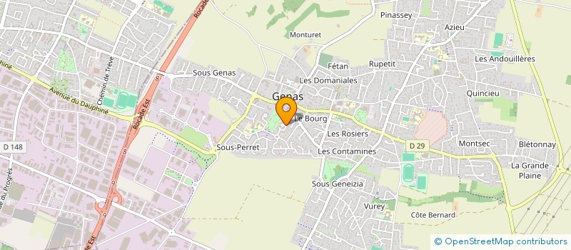 localisation de l'entreprise SCI DU CHAMP MOUTON  GENAS