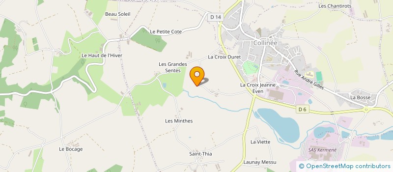 localisation de l'entreprise SCI DU CHAMP NOEL à LE MENE
