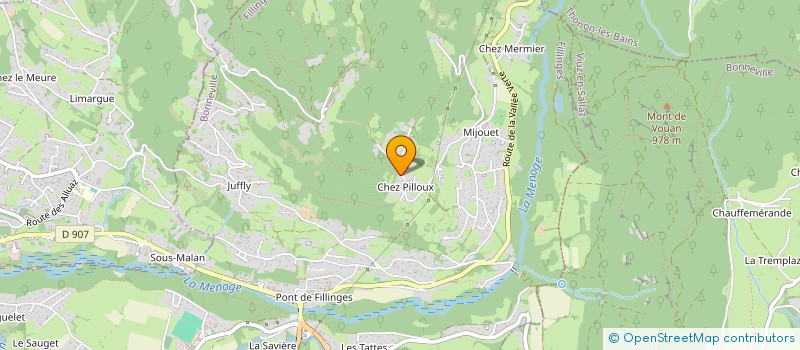 localisation de l'entreprise SCI DU CHAMP PETIT  FILLINGES