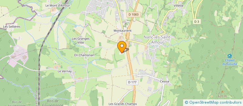 localisation de l'entreprise SCI DU CHAMP PIQUENOU  LES TROIS-CHATEAUX