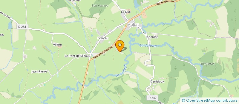 localisation de l'entreprise SCI DU CHAMP POULARD  CRONAT