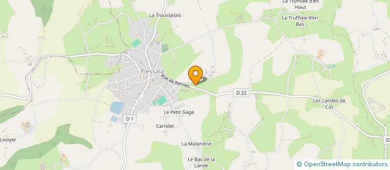 localisation de l'entreprise SCI DU CHAMP ROND  LE MENE