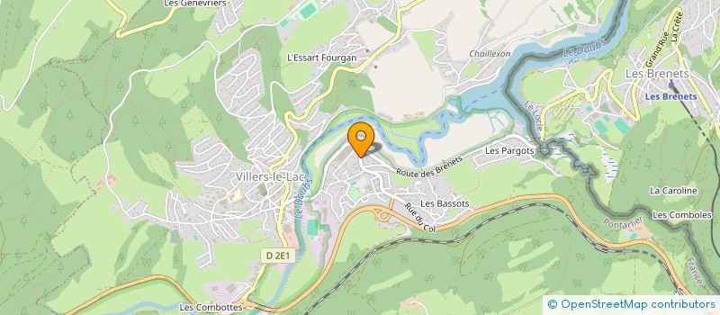 localisation de l'entreprise SCI DU CHAMP VAUCHEZ  VILLERS-LE-LAC