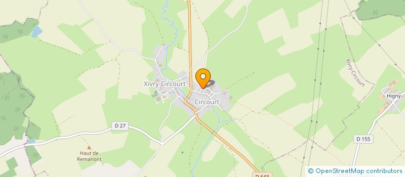 localisation de l'entreprise SCI DU CHAMPETRE  XIVRY-CIRCOURT