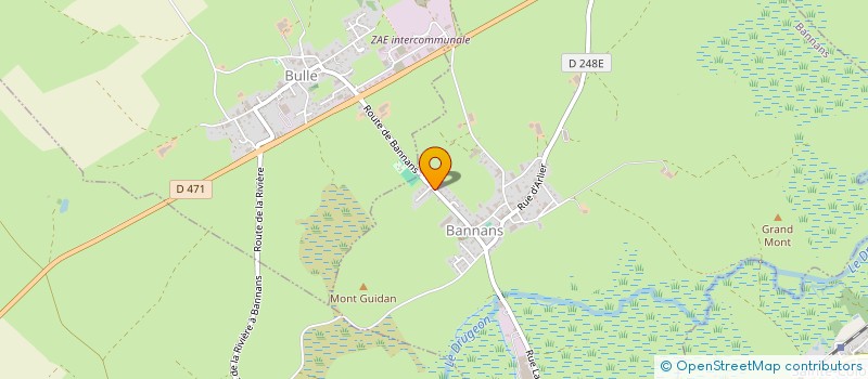 localisation de l'entreprise SCI DU CHAMPS FUMEE  BANNANS