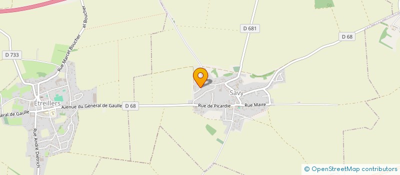 localisation de l'entreprise SCI DU CHAMPS GENLIS  SAVY