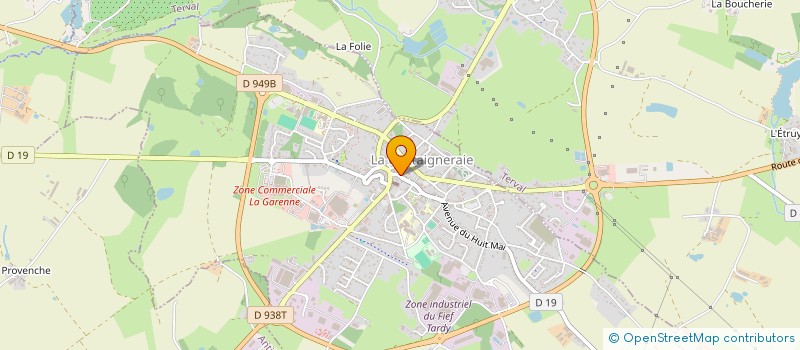 localisation de l'entreprise SCI DU CHANGE  LA CHATAIGNERAIE