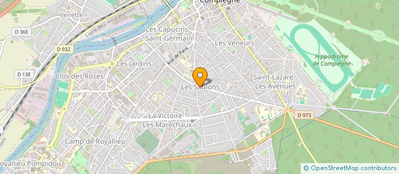 localisation de l'entreprise SCI DU CHANGE  COMPIEGNE