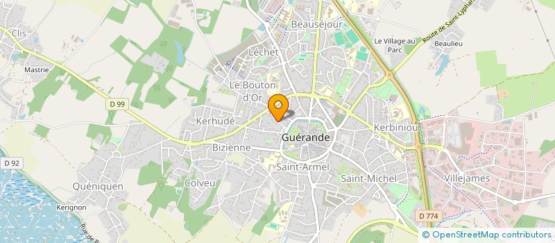 localisation de l'entreprise SCI DU CHANGE  GUERANDE