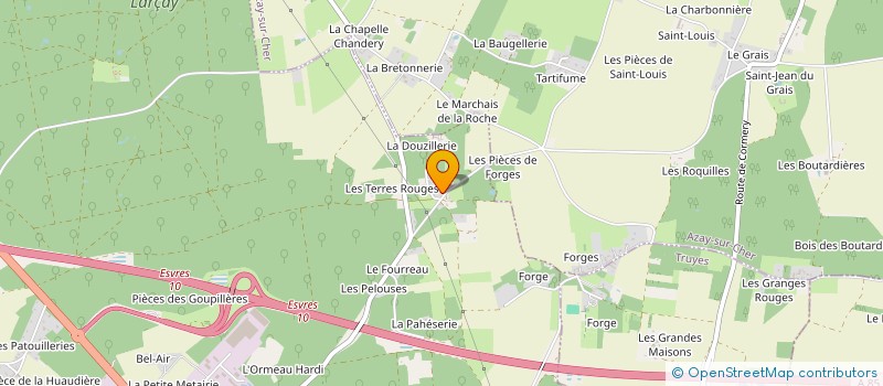 localisation de l'entreprise SCI DU CHANGE 97  ESVRES