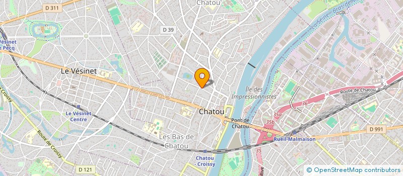 localisation de l'entreprise SCI DU CHANGEMENT  CHATOU