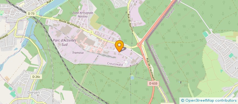 localisation de l'entreprise SCI DU CHANGEMENT  CREUTZWALD