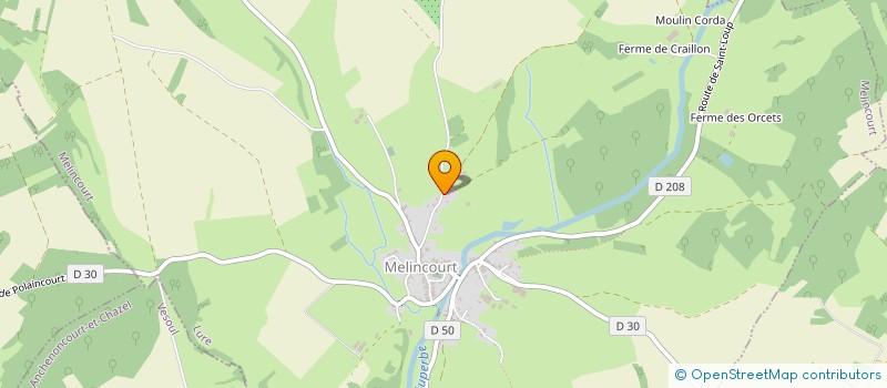 localisation de l'entreprise SCI DU CHANOIS  MELINCOURT