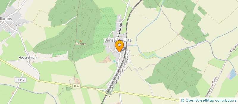 localisation de l'entreprise SCI DU CHANOIS  BARISEY-LA-COTE