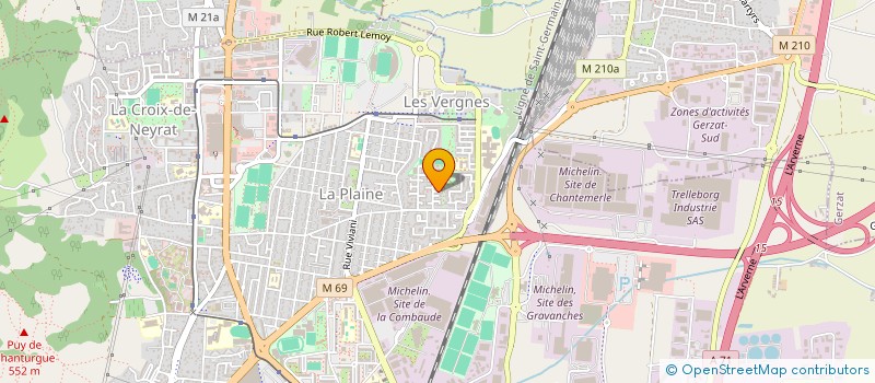 localisation de l'entreprise SCI DU CHANT DES ROSEAUX  CLERMONT-FERRAND