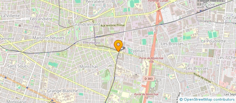 localisation de l'entreprise SCI DU CHANTEINS  LYON