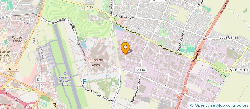 localisation de l'entreprise SCI DU CHANTIER  CHASSIEU