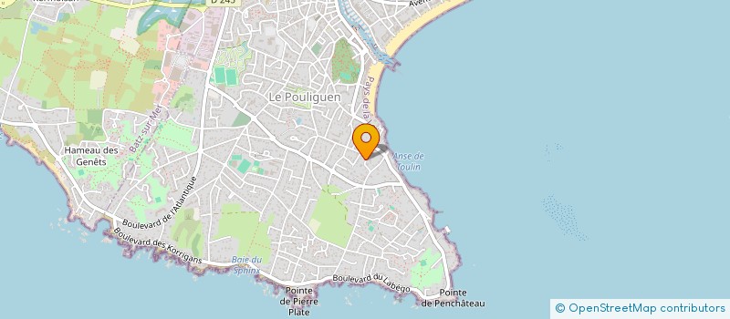 localisation de l'entreprise SCI DU CHAPEAU DE GENDARME  LE POULIGUEN