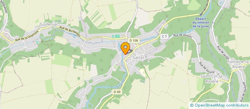 localisation de l'entreprise SCI DU CHAPEAU DE PAILLE  SACLAS